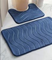 Набор ковриков 50*80 DOOR MAT синий Y4-9970 (Набор