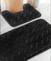 Набор ковриков 50*80 DOOR MAT графит ромб Y4-9939 