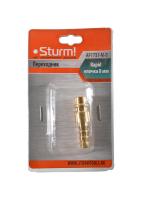 Переходник RAPID (штуцер) елочка 8мм STURM (Перехо