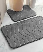 Набор ковриков 50*80 DOOR MAT серый Y4-9968 (Набор