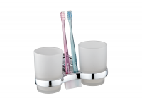 Держатель для щеток с двойным стаканом РМС А6021  