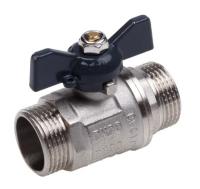 Кран шаровый 1/2 бабочка г/г AQUALINK