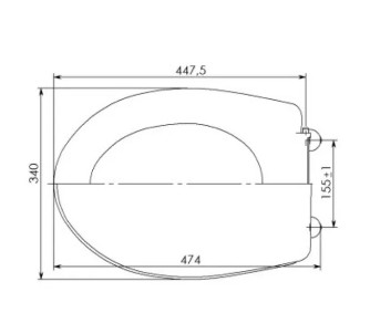 Сиденье для унитаза СУ 73.03.00 (Элисса, Дачный)