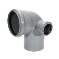 Канализационный отвод 110/50/90 с выходом налево