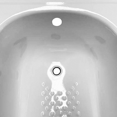 Ванна стальная LIGEYA 1700*700*390 с рантом и антискользящим покрытием