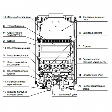 Газовый водонагреватель HAIER IGW 12 B 12 л/мин 24 кВт