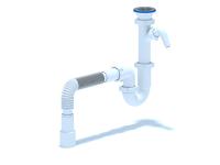 Сифон для мойки 1 1/2*40 АниПласт D0115 прямоточный