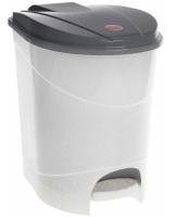 Ведро для мусора 19 л. с педалью мрамор IDEA M2892