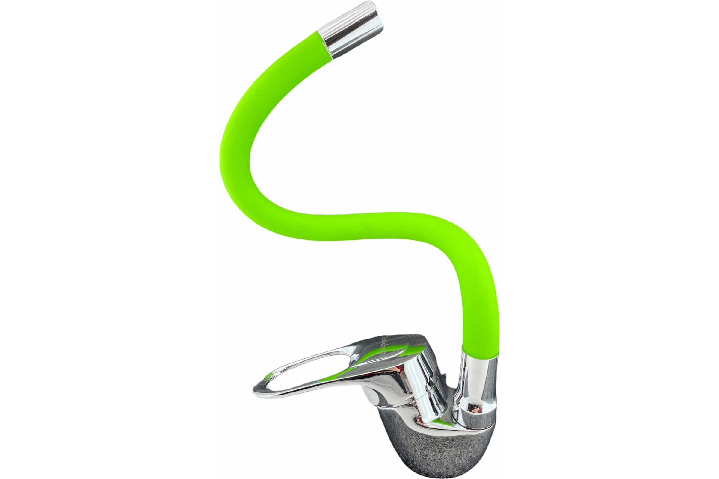 Смеситель для кухни Rainsberg R3193-7 гибкий зелёный