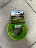 Леска для триммера BIG MASSA  зубчатая+тросик зеленая 3,0мм/15м 