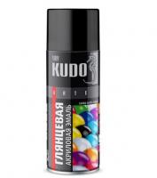 Эмаль аэрозоль KUDO-1001 глянцевая белая 520 мл RAL9003