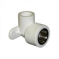 Полипропиленовый угол 20*1/2 ВР с креплением