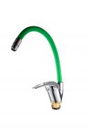 Смеситель для кухни DIONIS DNE8-KE-113 гибкий зеленый излив