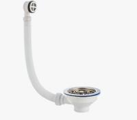 Выпуск для сифона VIR 30975089 Ф63 мм с круглым переливом 