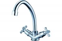 Смеситель для кухни Solone JIK4-А102-А без подводок двухручковый 