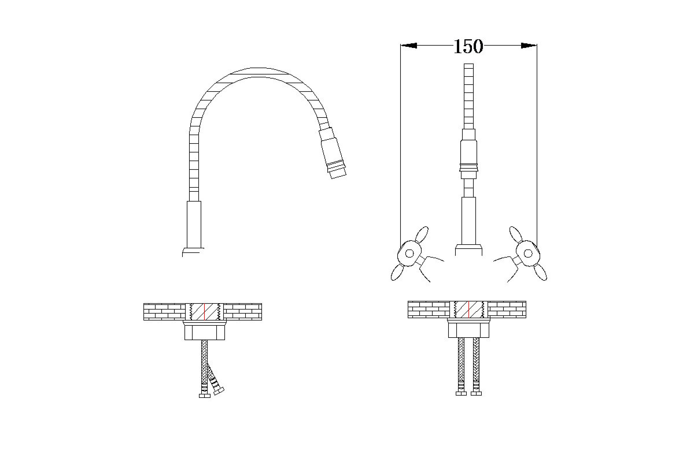 Смеситель для кухни РМС SL92W-279F