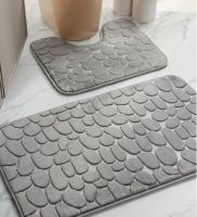 Набор ковриков 50*80 DOOR MAT серый камень Y4-9936