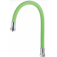 Излив гибкий для кухонного смесителя РМС S134GR зеленый люкс