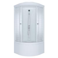 Душевая кабина 90*90 см глубокий поддон "Тритон" Полосы