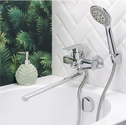 Смеситель для ванны BOOU В8215-18F латунь