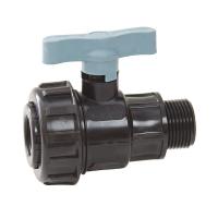 Кран шаровый из ПНД 1 ВРх1 НР