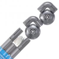 Карниз для ванны угловой 80*80*80 см серебро