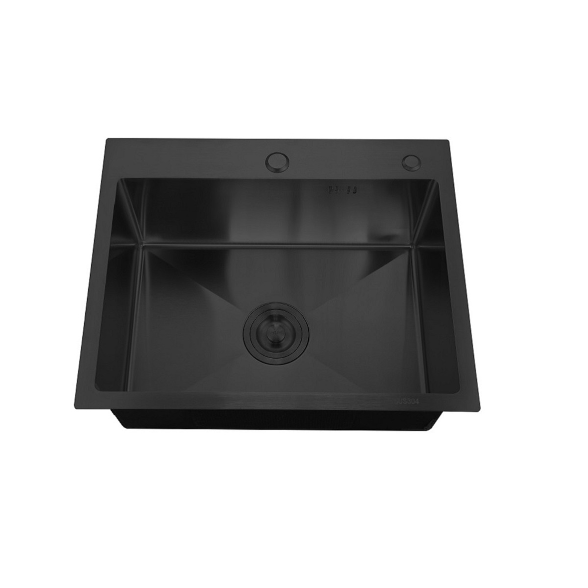 Мойка врезная РМС 50*50*20 MR-5050 BL графит (мойка+корзина раздвижная+дозатор врезной)