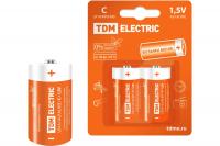 Батарейка TDM C LR14 2шт