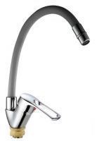 Смеситель для кухни DIONIS DNE8-KG-305 гибкий серый излив