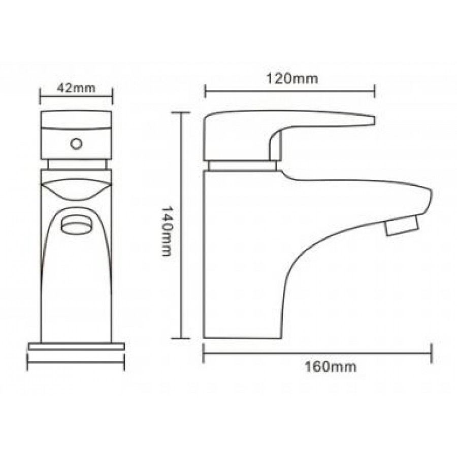 Смеситель для умывальника FRAP F1268 с гигиеническим душем 