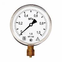 Манометр МТ100М радиальный трубная резьба G1/2 1,6 МПа