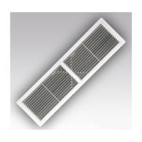 Решетка вентиляционная пластиковая переточная 455*133 Эра 4513РП