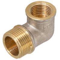Угол латунный переходной 3/4 г х 1/2 ш