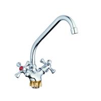 Смеситель для кухни G-lauf QST4-A827 двухручковый гайка 