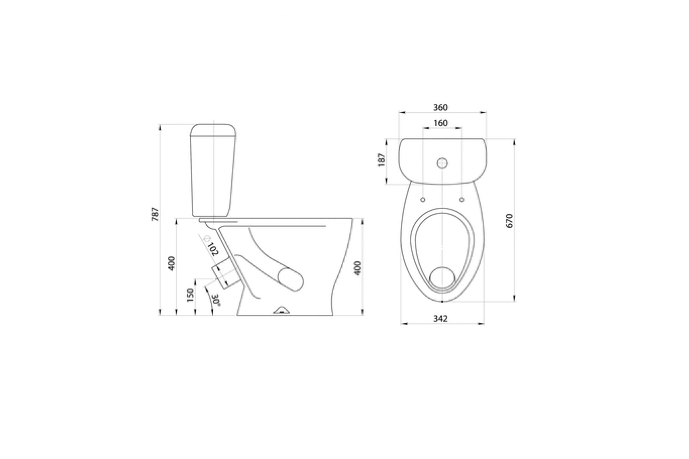 Унитаз-компакт SANTERI ВОРОТЫНСКИЙ