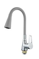 Смеситель для кухни Rainsberg R0693F-5 гибкий, серый
