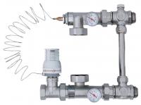 Смесительный узел для теплого пола ASB 09047 с байпасом (без насоса)