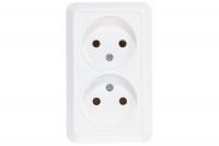 Розетка накладная двойная UNIVersal Олимп О0102