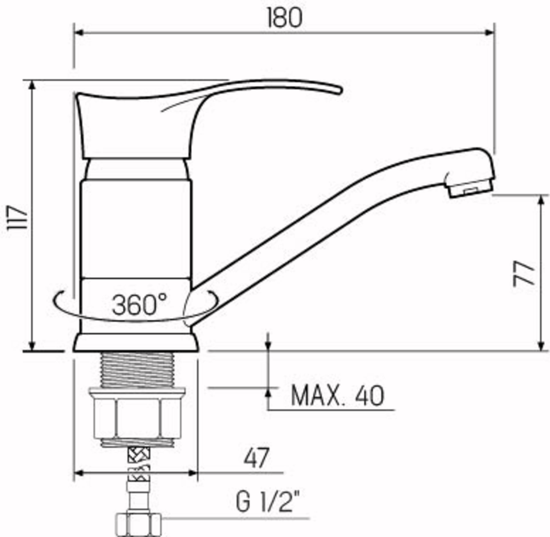Смеситель для умывальника РМС SL86-004FBS-15 