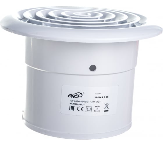 Вентилятор Ф125 ERA FLOW 5 BB круглый