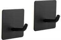 Крючки самоклеющиеся 2 шт. Рыжий кот квадрат черные 105884