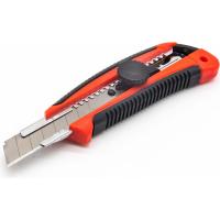 Нож КЕДР 18 мм с круглым фиксатором обрезиненный