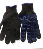Перчатки 5 нитей "ВОЛНА" черные 