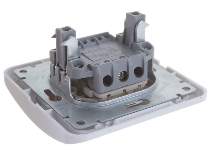 Выключатель врезной двойной UNIVersal Валери В0023