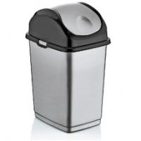 Ведро для мусора 18 л. с плавающей крышкой серый