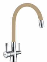 Смеситель для кухни OUTE T60003B-6 с подключением фильтра бежевый излив