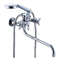 Смеситель для ванны Rainsberg R6023F-8 двухручковый белый