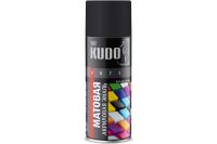 Эмаль аэрозоль KUDO-1102 матовая черная 520 мл RAL9005