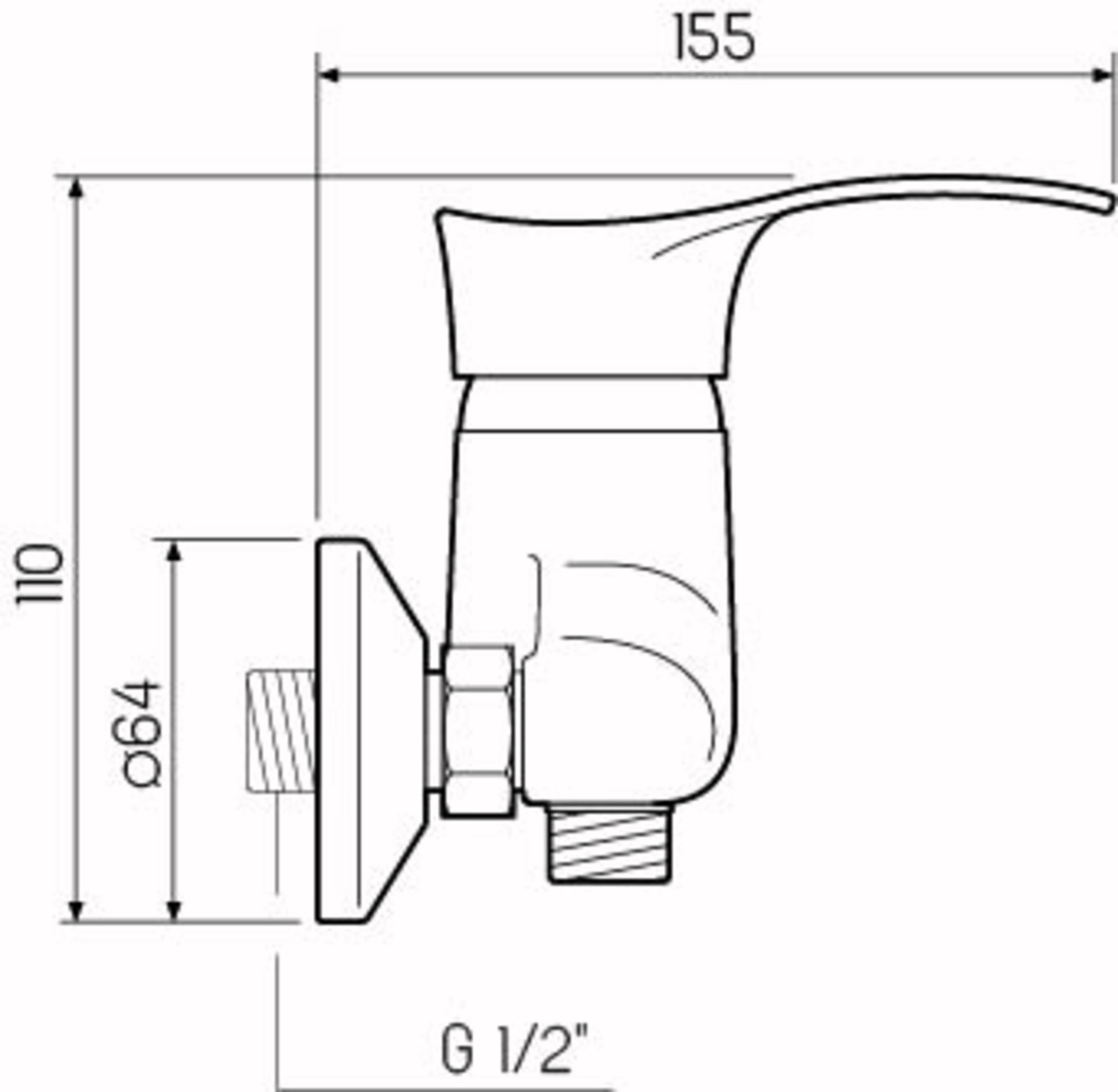 Смеситель для душа РМС SL86-003 