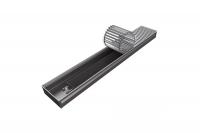 Конвектор внутрипольный БРИЗ 200*80*3000 (1163 Вт) с решеткой